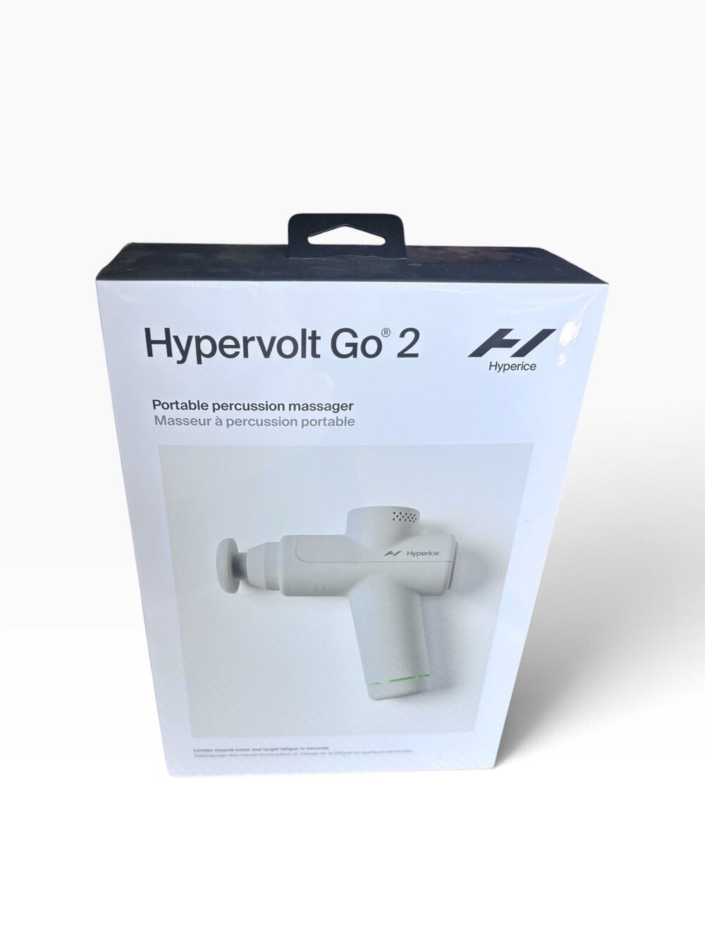 Hyperice Hypervolt GO 2 White Handheld Percussion Body Massage 3 Speed NEW